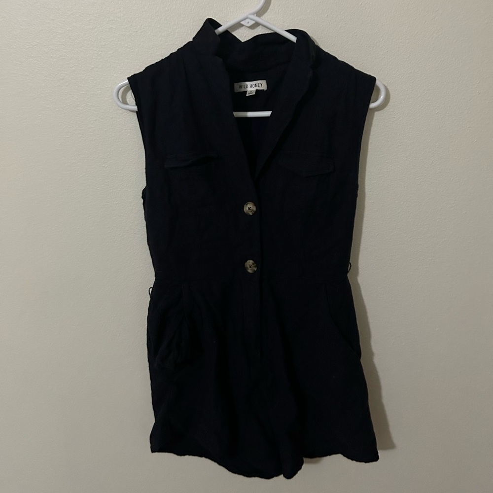 Dark Blue/Navy Blue Romper